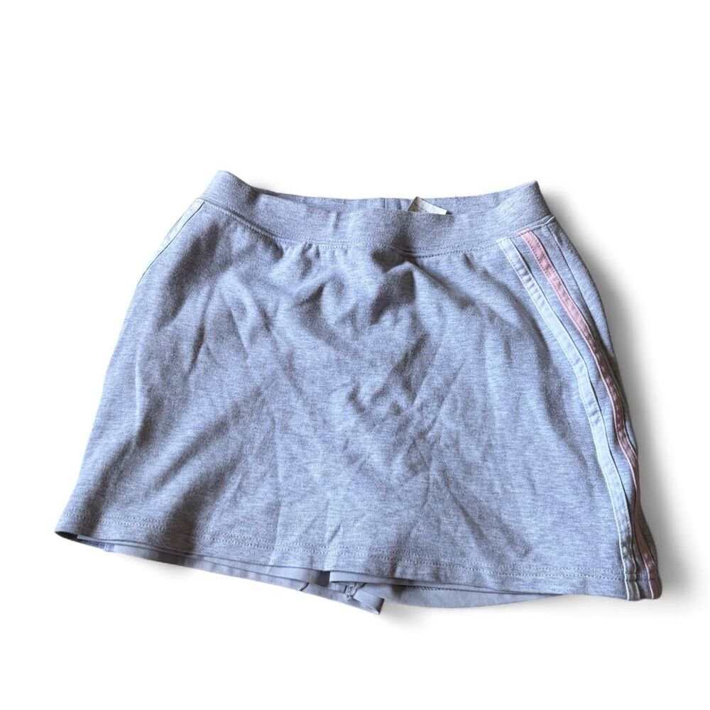 vintage cw sport y2k gray mini skort pink striped side panel size small